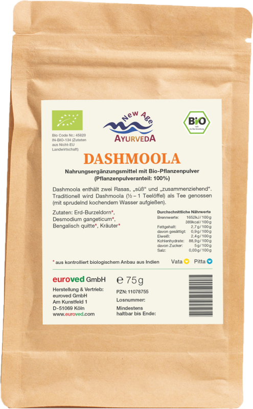 Bio Dashmoola Ayurvedisches-Pflanzenpulver-Zubereitung (Pflanzenpulveranteil: 100%)