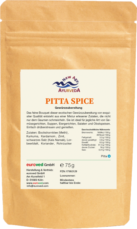 Pitta Gewürzzubereitung